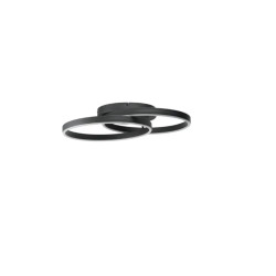NOWOŚĆ AZ6215 AZZARDO lampa sufitowa / plafon HALO TOP  65 + 45 czarna  King Home