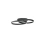 NOWOŚĆ AZ6215 AZZARDO lampa sufitowa / plafon HALO TOP  65 + 45 czarna  King Home