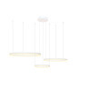 NOWOŚĆ AZ4971 AZZARDO lampa wisząca HALO 80+60+40 CCT   DIMM z pilotem biała  King Home