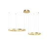 NOWOŚĆ AZ4979 AZZARDO lampa wisząca HALO 80+60 CCT      DIMM GO z pilotem złota  King Home