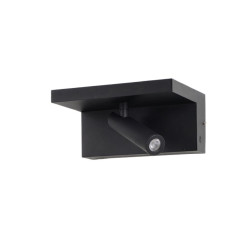 NOWOŚĆ AZ5910 AZZARDO lampa ścienna HYLLA WALL NFC      CHARGER czarna  King Home