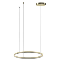 NOWOŚĆ AZ5344 AZZARDO lampa wisząca HALO 120 CCT DIMM   z pilotem złota  King Home