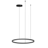 NOWOŚĆ AZ5343 AZZARDO lampa wisząca HALO 120 CCT DIMM   z pilotem czarna  King Home
