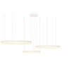 NOWOŚĆ AZ4974 AZZARDO lampa wisząca HALO 100+80+60 CCT  DIMM z pilotem biała  King Home