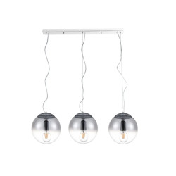 NOWOŚĆ AZ3103 AZZARDO lampa wisząca IRIS 3 LINE         srebrna  King Home