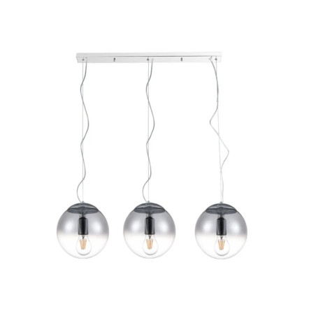 NOWOŚĆ AZ3103 AZZARDO lampa wisząca IRIS 3 LINE         srebrna  King Home