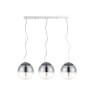 NOWOŚĆ AZ3103 AZZARDO lampa wisząca IRIS 3 LINE         srebrna  King Home
