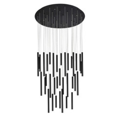 NOWOŚĆ AZ5747 AZZARDO lampa wisząca ILIOS 36 3-STEP     DIMM czarna  King Home