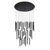 NOWOŚĆ AZ5747 AZZARDO lampa wisząca ILIOS 36 3-STEP     DIMM czarna  King Home