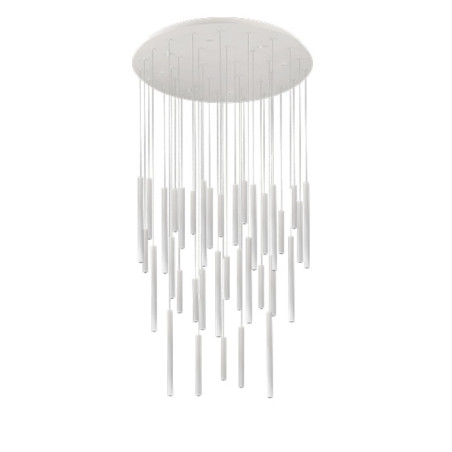NOWOŚĆ AZ5749 AZZARDO lampa wisząca ILIOS 36 3-STEP     DIMM biała  King Home