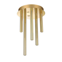 NOWOŚĆ AZ5751 AZZARDO lampa sufitowa / plafon ILIOS 5   TOP 3-STEP DIMM złota  King Home