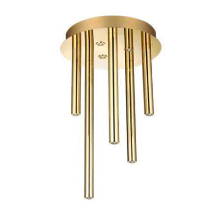 NOWOŚĆ AZ5751 AZZARDO lampa sufitowa / plafon ILIOS 5   TOP 3-STEP DIMM złota  King Home