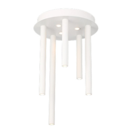 NOWOŚĆ AZ5752 AZZARDO lampa sufitowa / plafon ILIOS 5   TOP 3-STEP DIMM biała  King Home