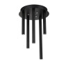 NOWOŚĆ AZ5750 AZZARDO lampa sufitowa / plafon ILIOS 5   TOP 3-STEP DIMM czarna  King Home
