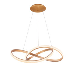 NOWOŚĆ AZ5097 AZZARDO lampa wisząca INFINITY 80 CCT     z pilotem złota  King Home