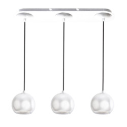 NOWOŚĆ AZ0638 AZZARDO lampa wisząca GULIA 3 biała  King Home