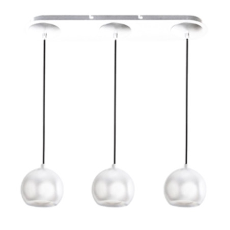 NOWOŚĆ AZ0638 AZZARDO lampa wisząca GULIA 3 biała  King Home