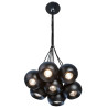 NOWOŚĆ AZ0635 AZZARDO lampa wisząca GULIA 7 czarna  King Home