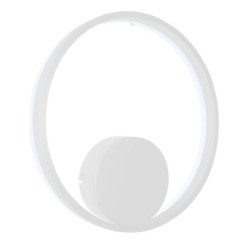 NOWOŚĆ  AZ4965 AZZARDO lampa ścienna HALO 40 WALL biała  King Home