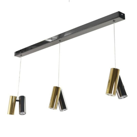NOWOŚĆ AZ6213 AZZARDO lampa wisząca JADE 6 czarna /     złota  King Home