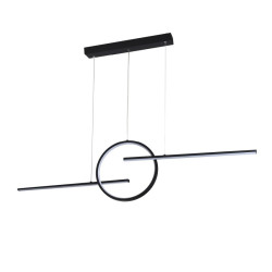 NOWOŚĆ AZ5257 AZZARDO lampa wisząca LAUREN 3-STEP DIMM  czarna  King Home