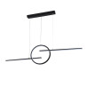NOWOŚĆ AZ5257 AZZARDO lampa wisząca LAUREN 3-STEP DIMM  czarna  King Home