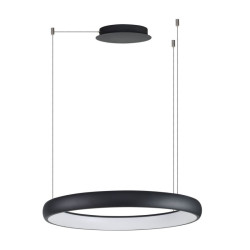 NOWOŚĆ  AZ5066 AZZARDO lampa wisząca ANTONIO 81 CCT      z pilotem czarna  King Home