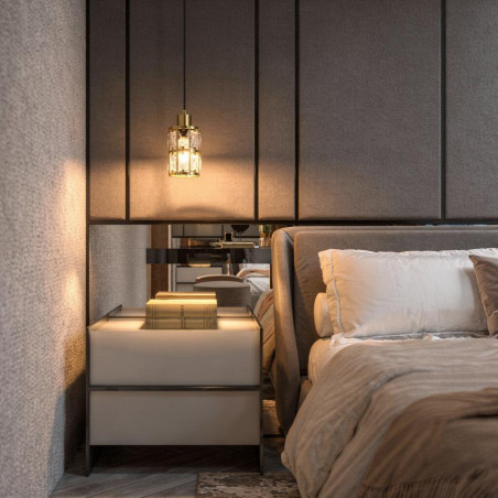 NOWOŚĆ Lira 1 wisząca złota Light Prestige