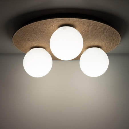 NOWOŚĆ MLP0227 Lampa sufitowa Carter 3xE14 Natural Milagro
