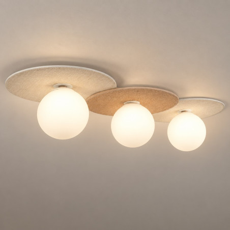 NOWOŚĆ MLP0228 Lampa sufitowa Carter 3xE14 Biały + Natural Milagro