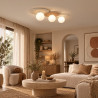 NOWOŚĆ MLP0228 Lampa sufitowa Carter 3xE14 Biały + Natural Milagro