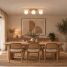NOWOŚĆ MLP0228 Lampa sufitowa Carter 3xE14 Biały + Natural Milagro