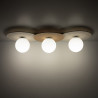 NOWOŚĆ MLP0228 Lampa sufitowa Carter 3xE14 Biały + Natural Milagro