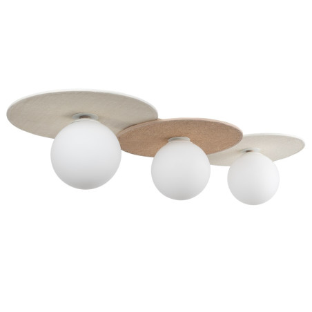 NOWOŚĆ MLP0228 Lampa sufitowa Carter 3xE14 Biały + Natural Milagro