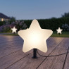 NOWOŚĆ EKO0266 Gwiazda Ogrodowa Star 30cm 1xE27 IP44 Biały Milagro