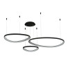 NOWOŚĆ AZ5774 AZZARDO lampa wisząca AMANDA 42 + 62 +    82 CCT SWITCH DIMM czarna  King Home