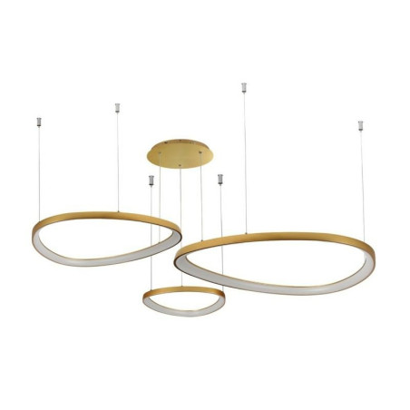 NOWOŚĆ AZ5775 AZZARDO lampa wisząca AMANDA 42 + 62 +    82 CCT SWITCH DIMM złota  King Home