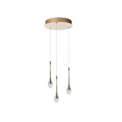 NOWOŚĆ AZ6010 AZZARDO lampa wisząca DALMA 3 ROUND       złota  King Home