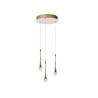 NOWOŚĆ AZ6010 AZZARDO lampa wisząca DALMA 3 ROUND       złota  King Home