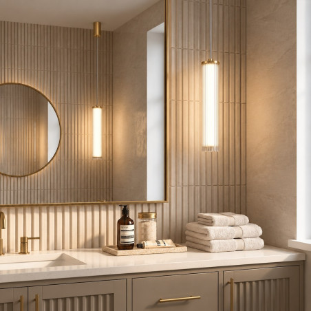NOWOŚĆ ML2729 Lampa wisząca Trivia Gold 10W LED CCT IP44 Milagro