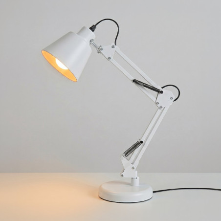 NOWOŚĆ ML2942 Lampka biurkowa Primus Biały 1xE27 Milagro