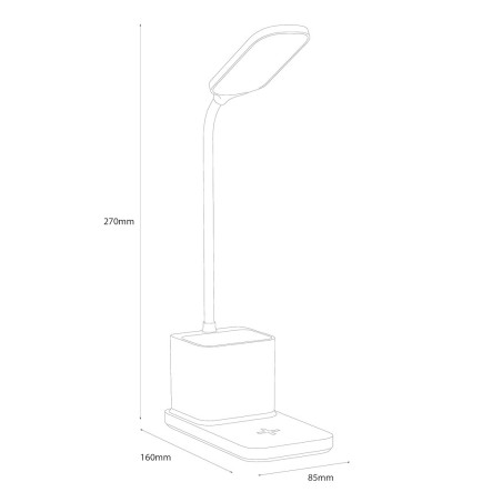 NOWOŚĆ ML2921 Lampka biurkowa Vade 2W LED Biała Milagro
