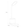 NOWOŚĆ ML2921 Lampka biurkowa Vade 2W LED Biała Milagro