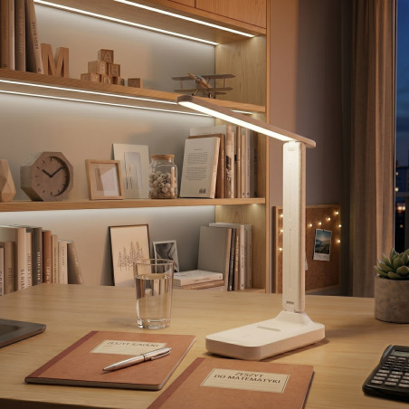 NOWOŚĆ ML2922 Lampka biurkowa Arlo 4W LED Biała Milagro