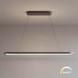 NOWOŚĆ ML2957 Lampa wisząca Saturno 30W LED CCT Czarny Milagro