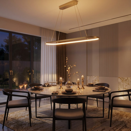 NOWOŚĆ ML2958 Lampa wisząca Saturno 30W LED CCT Złoty Milagro