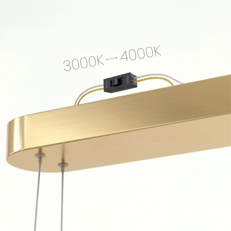 NOWOŚĆ ML2958 Lampa wisząca Saturno 30W LED CCT Złoty Milagro