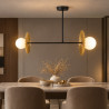 NOWOŚĆ MLP0295 Lampa sufitowa Bloom 2xG9 Czarno-złoty Milagro