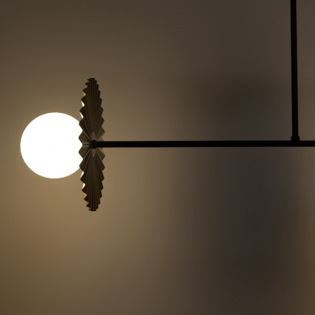 NOWOŚĆ MLP0295 Lampa sufitowa Bloom 2xG9 Czarno-złoty Milagro