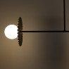 NOWOŚĆ MLP0295 Lampa sufitowa Bloom 2xG9 Czarno-złoty Milagro